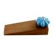 Turquoise Crackle Ceramic Wooden Door Stopper